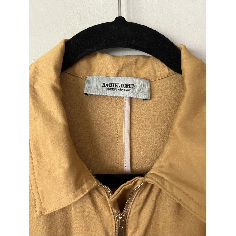 Rachel Comey Barrie Jumpsuit Coverall Workwear Size 8 Silky Zip Front  Viscose